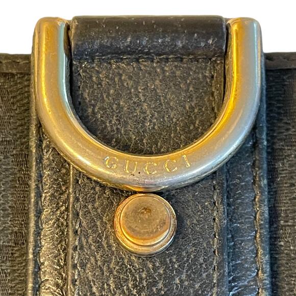 Gucci Black Signature GG Horsebit Buckle Wallet - Picture 8 of 11